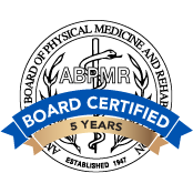 American Board of Physical Medicine and Rehabilitation certified badge